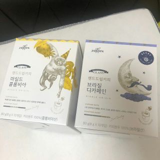 (주)쟈뎅 쟈뎅 클래스 핸드 드립 커피 10P 2종_디카페인 1종+랜덤 플레이버 1종 — 5점을 준 리뷰어가 2021년 4월 올린 사용 사진