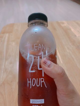 클린24시간 1BOX(5포) + 전용보틀(500ml) — 4점을 준 리뷰어가 2022년 8월 올린 사용 사진