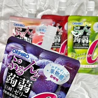 ORIHIRO 오리히로 곤약젤리 제로칼로리 130g 4종 4팩(맛별로 1팩씩) — 5점을 준 리뷰어가 2023년 2월 올린 사용 사진
