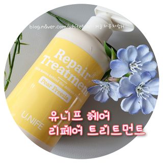 유니프 헤어 리페어 트리트먼트 — 5점을 준 리뷰어가 2024년 4월 올린 사용 사진