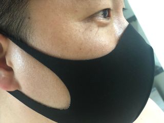 [에이블밤부] 리퓨어 쿠퍼 마스크 10color — 4.5점을 준 리뷰어가 2021년 2월 올린 사용 사진
