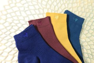 [사이즈가 있는 양말 필로이] 남/여 골지 발목 양말 4족 세트 남【S, M, L, XL】여【S, M, L】_컬러 랜덤 — 4.5점을 준 리뷰어가 2022년 6월 올린 사용 사진
