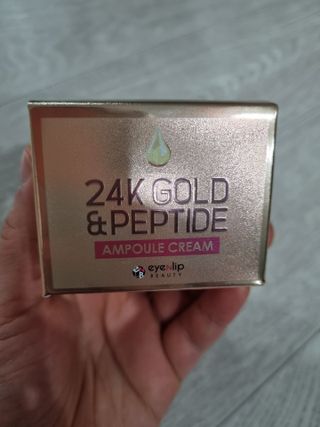 아이앤립 / EYENLIP 아이앤립 24K 골드 N 펩타이드 앰플 크림 — 5점을 준 리뷰어가 2021년 4월 올린 사용 사진