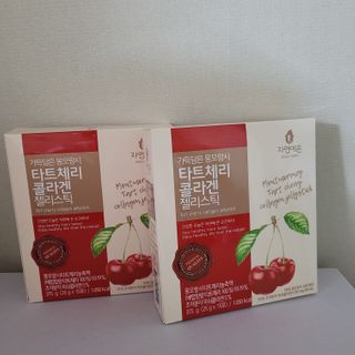 자연에온 가득담은 몽모랑시 타트체리 콜라겐 젤리스틱 — 4.5점을 준 리뷰어가 2021년 1월 올린 사용 사진