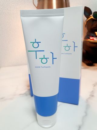 [심폐소생소] 무불소 임산부 천연 치약 — 4점을 준 리뷰어가 2021년 11월 올린 사용 사진