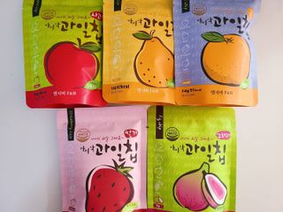 아비삭과일칩 5종 /딸기,사과,배,귤,무화과 5종 — 5점을 준 리뷰어가 2021년 3월 올린 사용 사진