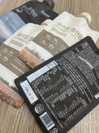 일일하우 슬리밍 플랜B 고소한 귀리맛, 진한 카카오맛 (체중조절식) — 4점을 준 리뷰어가 2023년 7월 올린 사용 사진