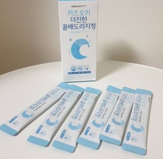 [이뮤니티플러스]우리아이 면역오키, 건강오키 _ 키즈오키 더진한꿀배도라지청 10포 1box — 5점을 준 리뷰어가 2022년 2월 올린 사용 사진