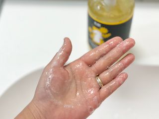 [바디홈즈] 골드 마유 샴푸 — 5점을 준 리뷰어가 2021년 1월 올린 사용 사진