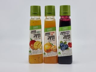 [풀무원] 리얼 과일  저지방 드레싱 240g 3종 — 5점을 준 리뷰어가 2021년 2월 올린 사용 사진