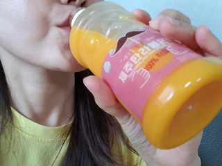 탐라원 제주의 맛, 몬딱주스 4종세트 - 한라봉몬딱주스, 천혜향몬딱주스, 청귤에이드, 당근몬딱주스 — 4점을 준 리뷰어가 2021년 8월 올린 사용 사진
