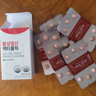 [리노브] 4세대 활성엽산 액티폴릭 270mg x 30정 — 3.5점을 준 리뷰어가 2022년 8월 올린 사용 사진
