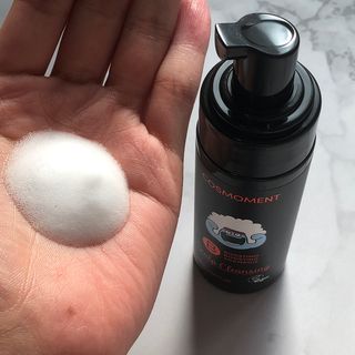 코스모먼트 부스티모 부스팅샴푸60ml + 비듬세정 진정샴푸50ml — 5점을 준 리뷰어가 2021년 11월 올린 사용 사진