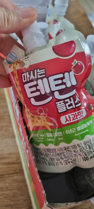 나우캠페인용 [한미사이언스] 우리 아이 튼튼, 엄마 마음 든든! 마시는텐텐 플러스 (100ml*10입) — 5점을 준 리뷰어가 2023년 12월 올린 사용 사진