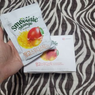 [복음자리] 바리스타 패키지 2종 랜덤발송 (딸기스무디 스틱+샤인머스캣에이드 or 망고스무디+자몽에이드) — 5점을 준 리뷰어가 2022년 7월 올린 사용 사진