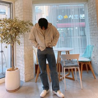 MAPLESYRUPFACTORY 메이플 올데이 후디 5.COL — 5점을 준 리뷰어가 2023년 2월 올린 사용 사진
