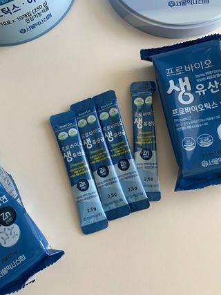 서울약사신협_프로바이오생유산균_2.5G x 100포 — 5점을 준 리뷰어가 2021년 2월 올린 사용 사진