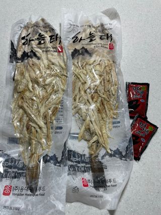 [오늘바스켓] 용대리 손질하늘태 130g — 5점을 준 리뷰어가 2021년 6월 올린 사용 사진
