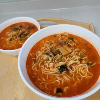 [풀무원] 자연은맛있다 정면, 백면, 홍면  세트 — 5점을 준 리뷰어가 2021년 4월 올린 사용 사진