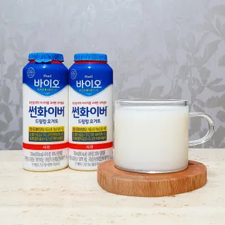 LIVE 매일바이오 썬화이버 드링킹 요거트 — 5점을 준 리뷰어가 2022년 8월 올린 사용 사진