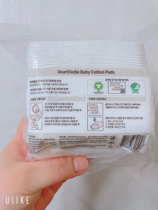 디어엘로디 프리미엄 유기농 베이비 솜티슈 40매 3 + 1 PACK — 5점을 준 리뷰어가 2021년 3월 올린 사용 사진