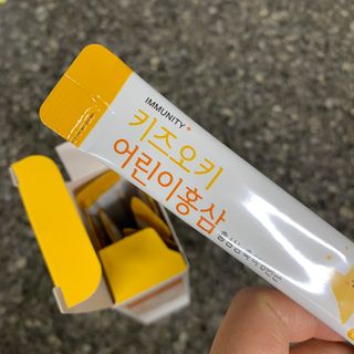 [이뮤니티플러스]우리아이 면역오키, 건강오키 _ 키즈오키 어린이홍삼 10포 1box — 3점을 준 리뷰어가 2022년 1월 올린 사용 사진