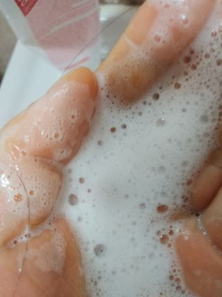 달리프 진저 베러 퍼퓸 탈모 완화 샴푸 1000ml 향 3종 — 5점을 준 리뷰어가 2021년 3월 올린 사용 사진