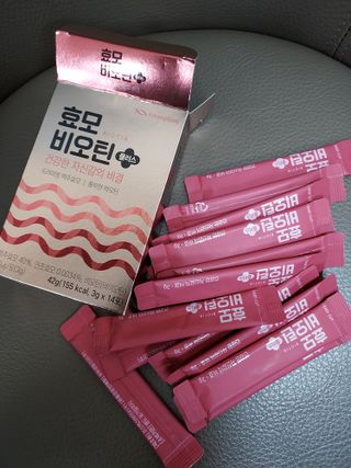 광동생활건강 [풍성한 자신감의 비결] 광동 효모 비오틴 플러스 — 5점을 준 리뷰어가 2023년 7월 올린 사용 사진