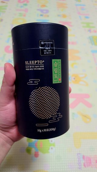 프리마인 자체 기업부설 연구소에서 찾아낸 건강한 수면의 비밀.  슬립토 플러스 30포 — 5점을 준 리뷰어가 2022년 6월 올린 사용 사진
