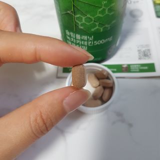 슬림플래닛 녹차카테킨 500mg 애프터밀 — 5점을 준 리뷰어가 2021년 7월 올린 사용 사진
