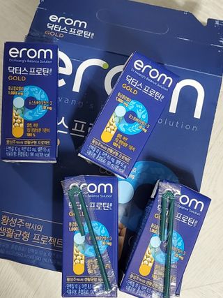 이롬 erom 닥터스 프로틴 골드 — 5점을 준 리뷰어가 2021년 4월 올린 사용 사진