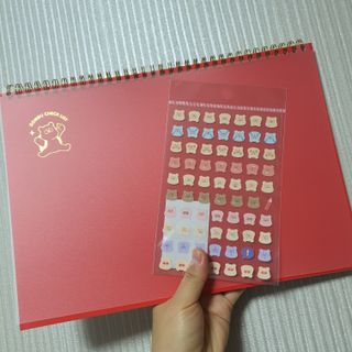 리훈 곰부 체크리스트+ 곰부 리무버블스티커 1장 — 4점을 준 리뷰어가 2021년 5월 올린 사용 사진