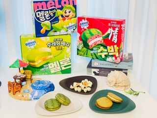 2024 오리온 여름한정판 초코파이 수박 / 후레쉬베리 멜론 / 멜론송이 — 5점을 준 리뷰어가 2024년 8월 올린 사용 사진