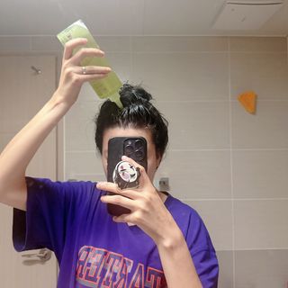 닥터시드 티트리 앤 라임 비건 지성케어 쿨 탈모 두피 워터 스케일러 — 4.5점을 준 리뷰어가 2024년 4월 올린 사용 사진
