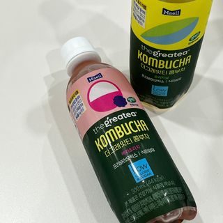 더그레잇티 콤부차 [매일유업] 더그레잇티 44kcal 콤부차 300ml *12개입 (오리지널 6개+베리리치 6개) — 4점을 준 리뷰어가 2023년 7월 올린 사용 사진