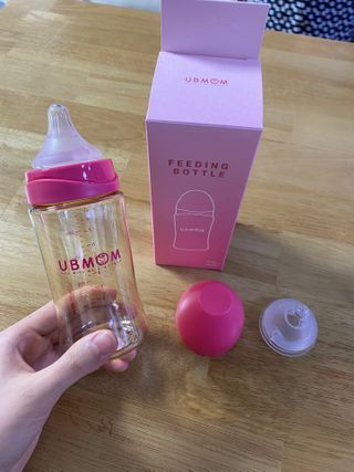 유비맘 PPSU 젖병 노꼭지_260ml_컬러 랜덤 발송 — 4점을 준 리뷰어가 2020년 12월 올린 사용 사진