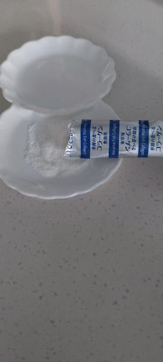 하나마이 100 프로 저분자 피쉬콜라겐 — 4점을 준 리뷰어가 2023년 3월 올린 사용 사진