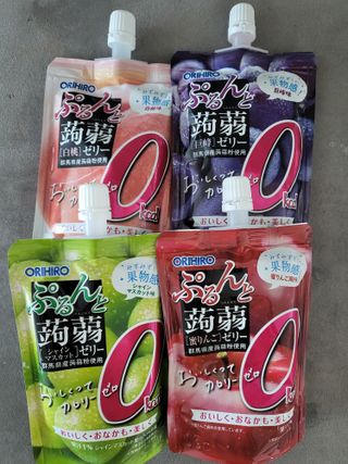 ORIHIRO 오리히로 곤약젤리 제로칼로리 130g 4종 4팩(맛별로 1팩씩) — 5점을 준 리뷰어가 2023년 1월 올린 사용 사진