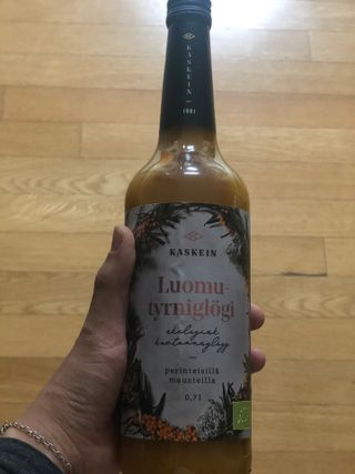 H365 [Kaskein Luomutyrniglögi] 핀란드 전통 무알콜 멀드와인 시벅톤 글로기 — 5점을 준 리뷰어가 2021년 4월 올린 사용 사진