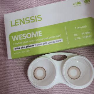 렌시스 LENSSIS [ 렌시스 ] 브라운 써클링의 영롱한 색감 ＃위썸초코 1개월용 ｜ 2직경 중 택1 ｜ — 5점을 준 리뷰어가 2021년 5월 올린 사용 사진