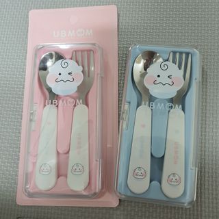 유비맘 스푼포크 케이스 세트 1+1 _컬러랜덤 발송 — 5점을 준 리뷰어가 2021년 1월 올린 사용 사진