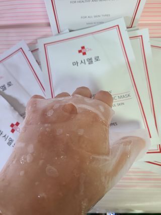 닥터마시멜로 마블러스 멀티 클리닉 마스크 — 3점을 준 리뷰어가 2021년 2월 올린 사용 사진