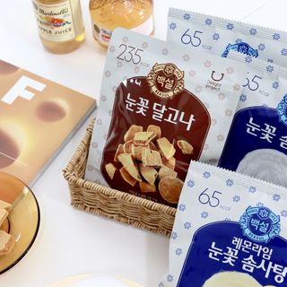 딜라이트 프로젝트  달콤한 눈꽃 간식세트( 눈꽃 솜사탕 / 레몬라임 솜사탕 / 달고나 총 7EA+스마트톡 증정) — 5점을 준 리뷰어가 2022년 5월 올린 사용 사진