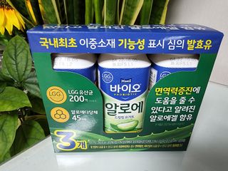 LIVE 매일바이오 알로에 드링킹 요거트 — 5점을 준 리뷰어가 2022년 4월 올린 사용 사진