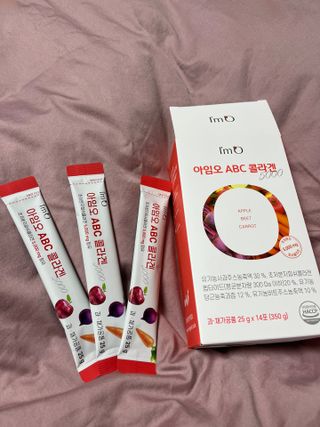 아임오 ABC 콜라겐 젤리 14포 — 5점을 준 리뷰어가 2021년 11월 올린 사용 사진
