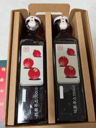 [바이윙클] 페르시아 유기농 석류 착즙주스 750ml 2병 + 선물박스 세트 — 5점을 준 리뷰어가 2022년 3월 올린 사용 사진