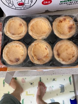 디앙뜨 포르투갈 에그타르트 오리지널 맛+패션후르츠 맛 중 택1 — 4.5점을 준 리뷰어가 2021년 8월 올린 사용 사진