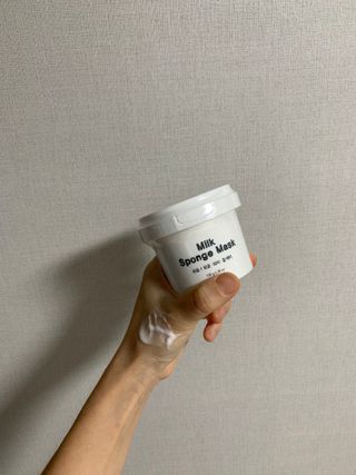 리더스코스메틱 리더스 밀크 스폰지 마스크 — 5점을 준 리뷰어가 2021년 9월 올린 사용 사진