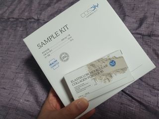 [유니자르] COSDIY  샘플 키트 + 엘라스틴 저분자 콜라겐 파우더 — 3점을 준 리뷰어가 2021년 11월 올린 사용 사진