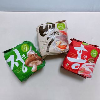 [풀무원] 자연은맛있다 정면, 백면, 홍면  세트 — 5점을 준 리뷰어가 2021년 4월 올린 사용 사진